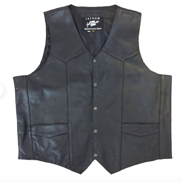 jafrum leather vest